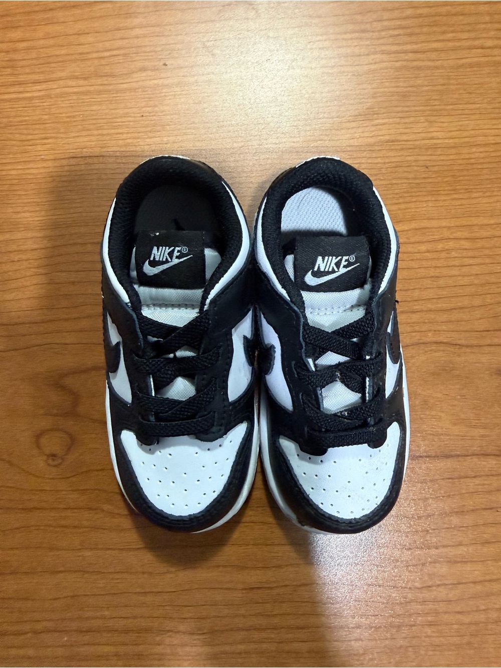 Nike Kids Black and White Low-Top Sneakers